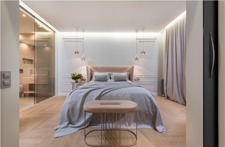 Modern bedroom interior